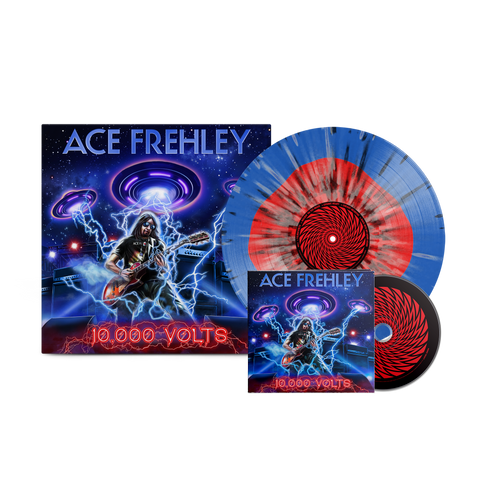 Ace Frehley - 10,000 Volts Color in Color Splatter Vinyl + CD Bundle