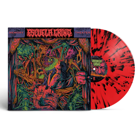 Escuela Grind Memory Theater - Neon Coral with Splatter Vinyl LP
