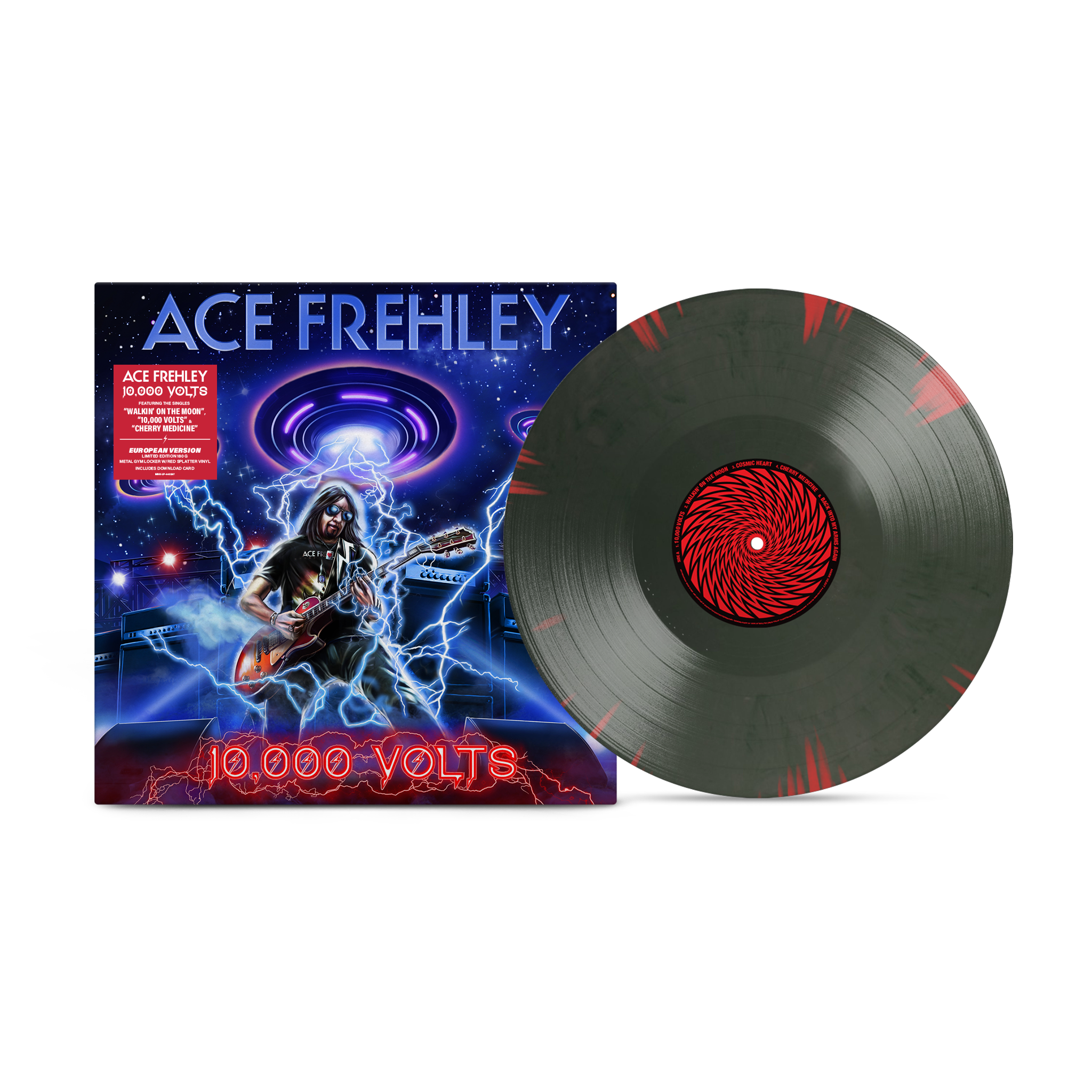 Ace Frehley - 10,000 Volts Metal Gym Locker Splatter Vinyl (EU Version)