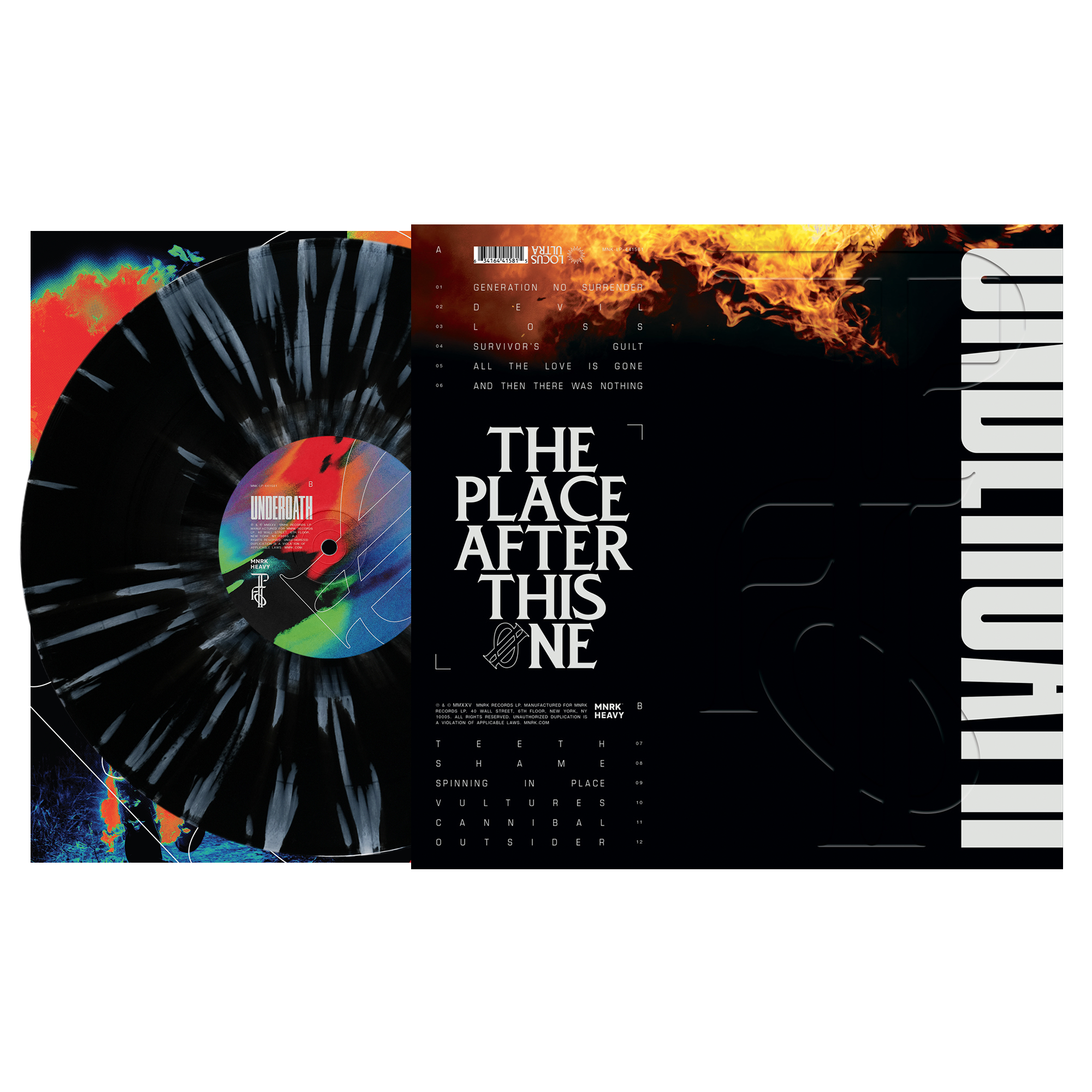 Underoath - The Place After This One Black/White Splatter Vinyl