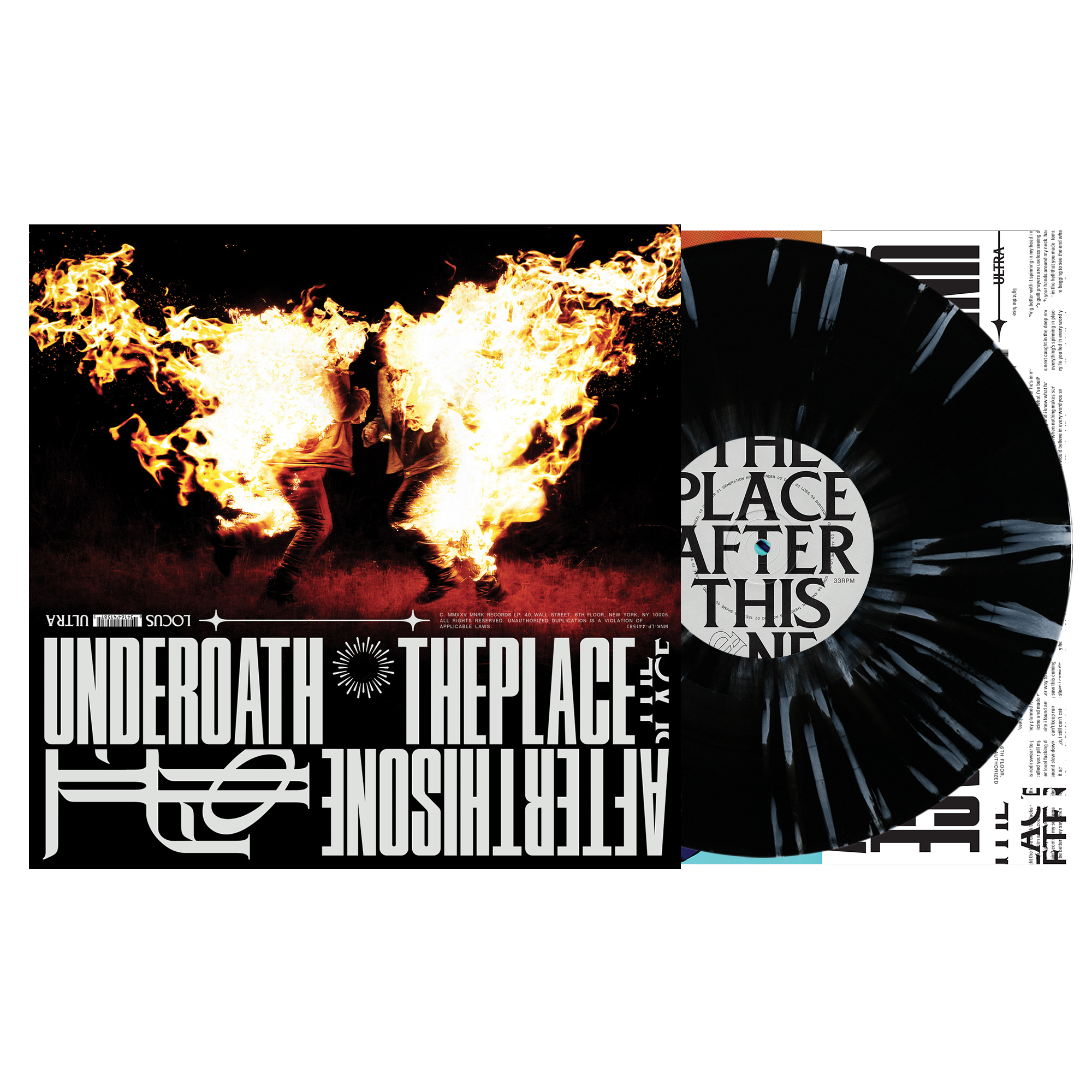 Underoath - The Place After This One Black/White Splatter Vinyl