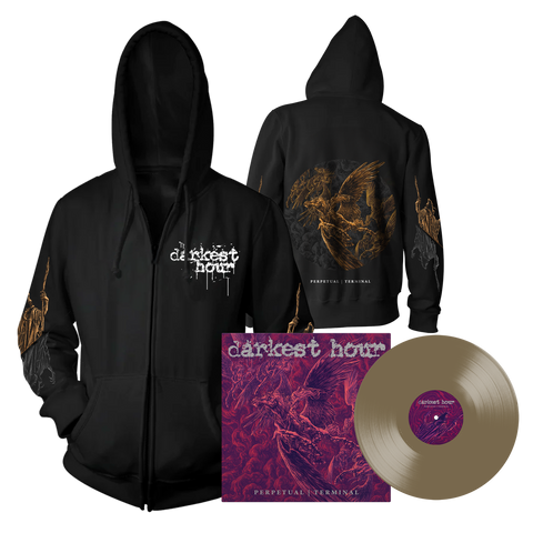 Darkest Hour - Dragon Hoodie + Perpetual Terminal Vinyl (Gold Nugget) Bundle