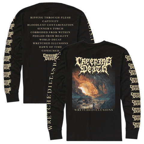 Creeping Death - Wretched Illusions Album Art Long Sleeve