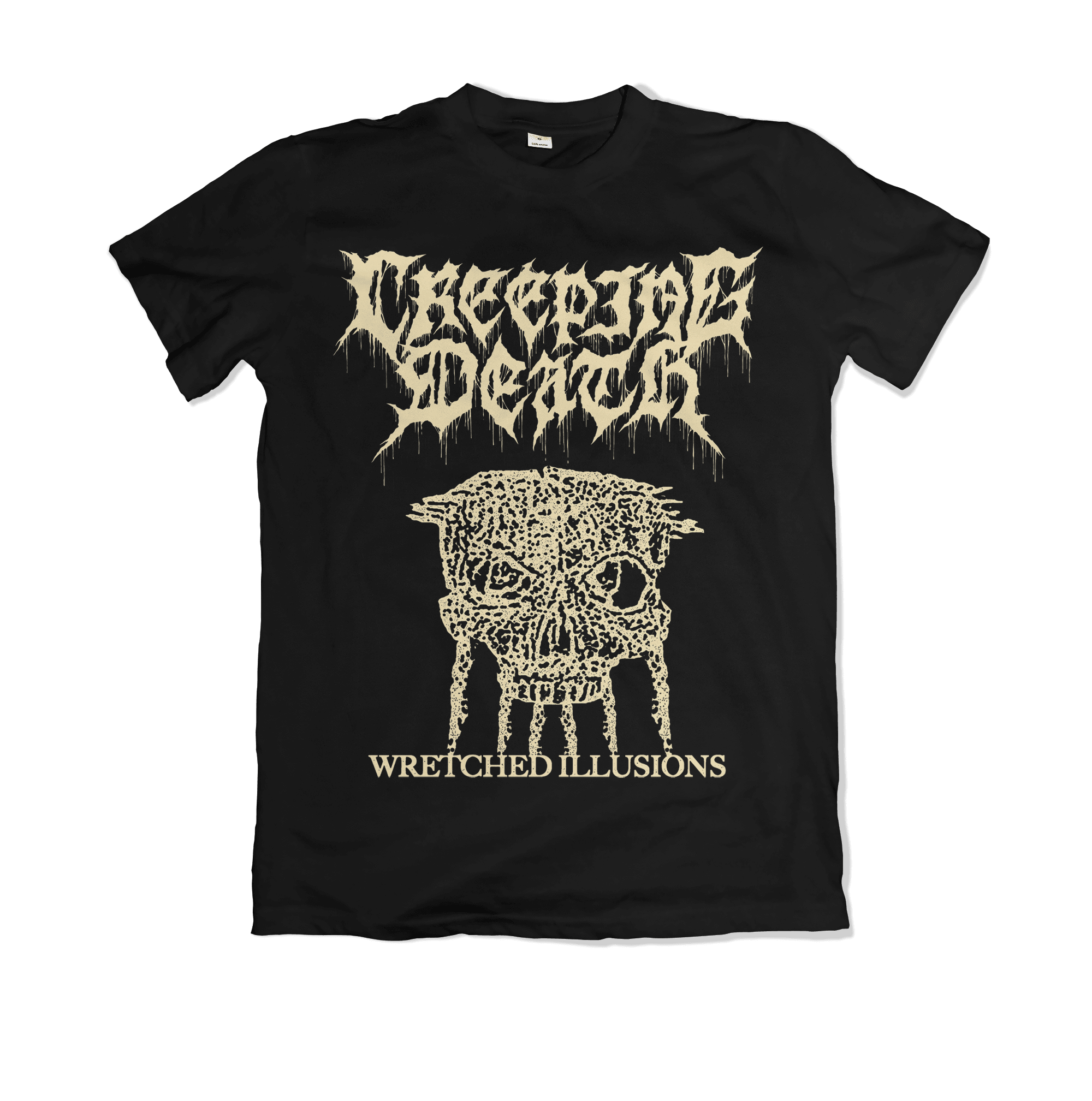 Creeping Death - "Wretched Illusions Skull" Shirt - MNRK Heavy