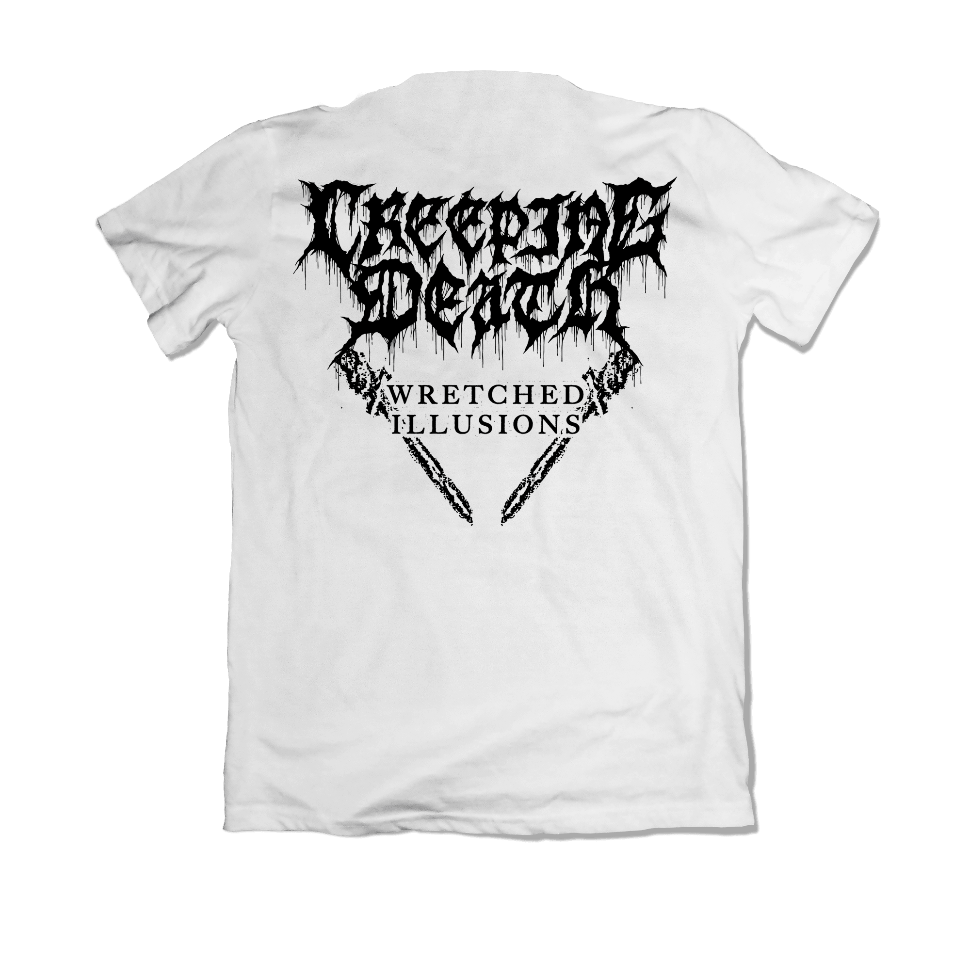 Creeping Death - "Paint Drip White" Shirt - MNRK Heavy