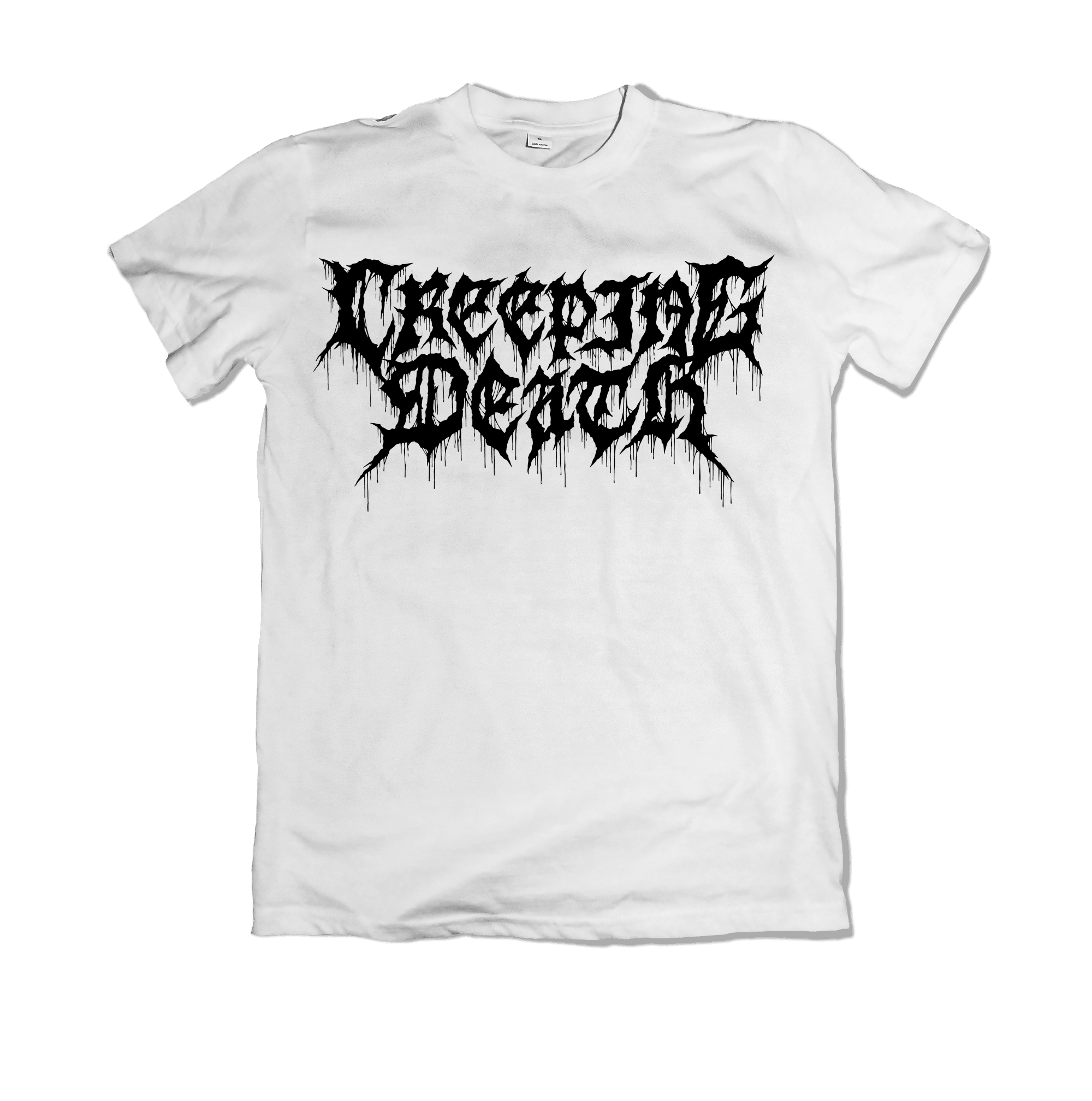 Creeping Death - "Paint Drip White" Shirt - MNRK Heavy