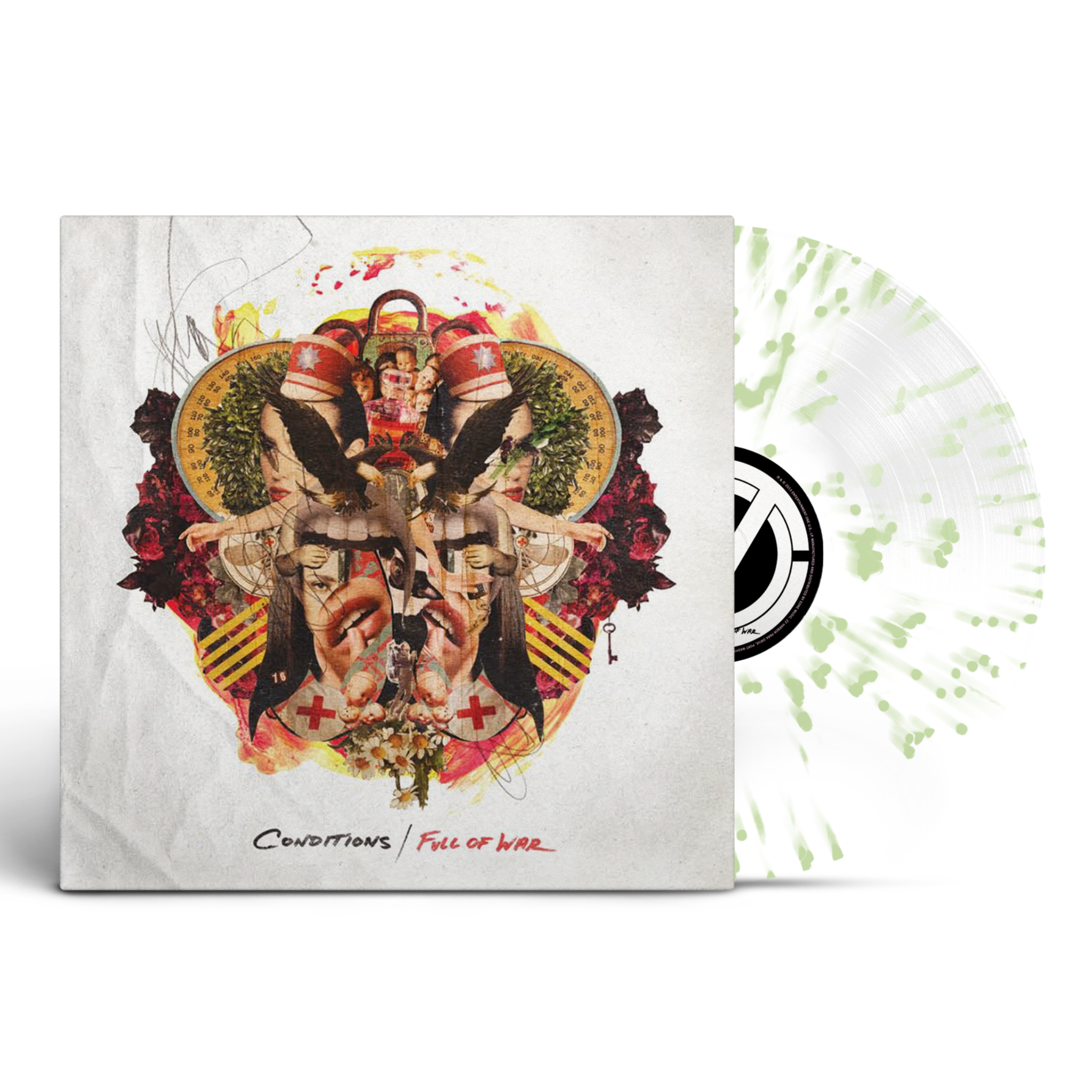 Conditions Full of War Vinyl Splatter Variant. Available on MNRK Heavy