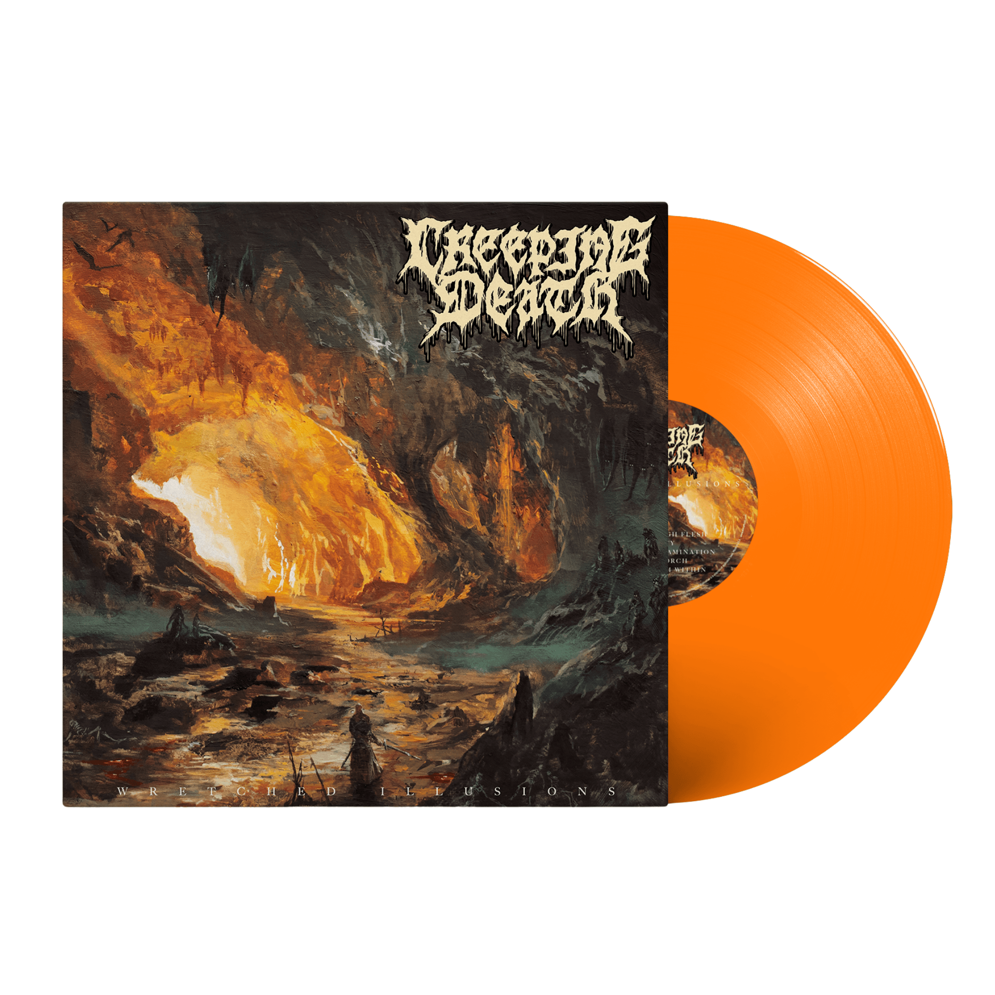 Creeping Death Death Metal Wretched Illusions Vinyl MNRK Heavy The Edge of Existence Specter of War Creeping Death Merch