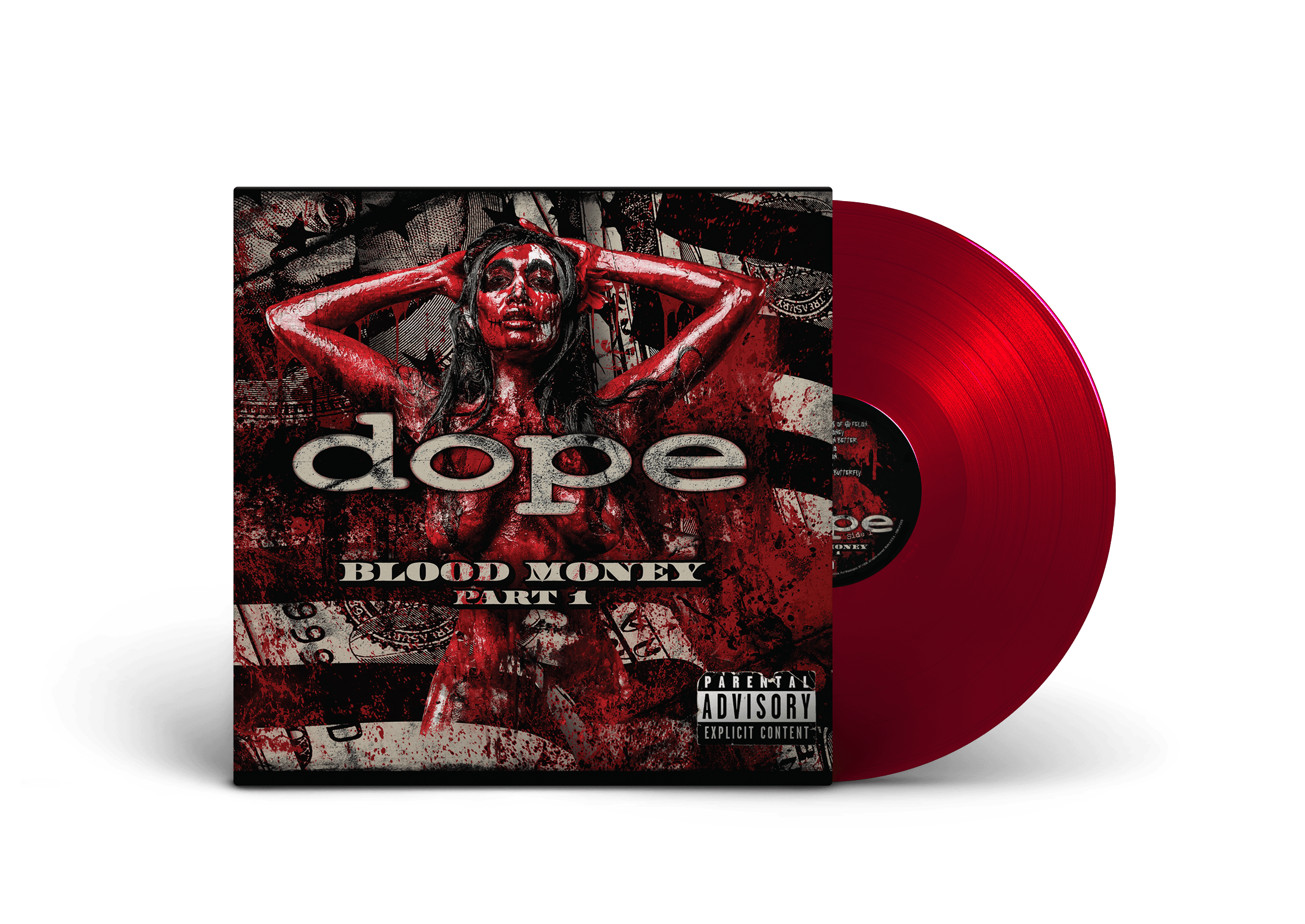 Dope - "Blood Money Part 1" Opaque Deep Red Vinyl - MNRK Heavy