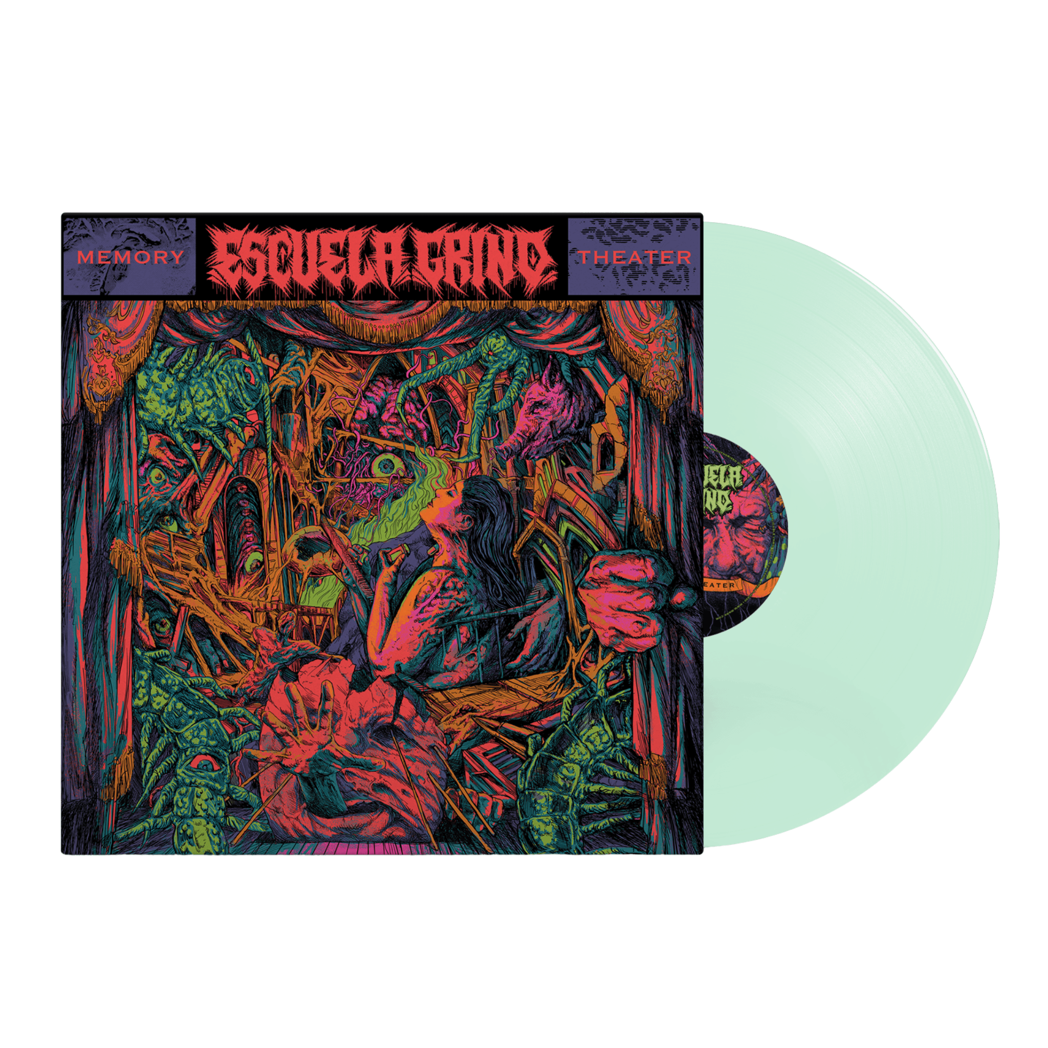 Escuela Grind - Memory Theater Glow in the Dark Vinyl (Band Exclusive) - MNRK Heavy