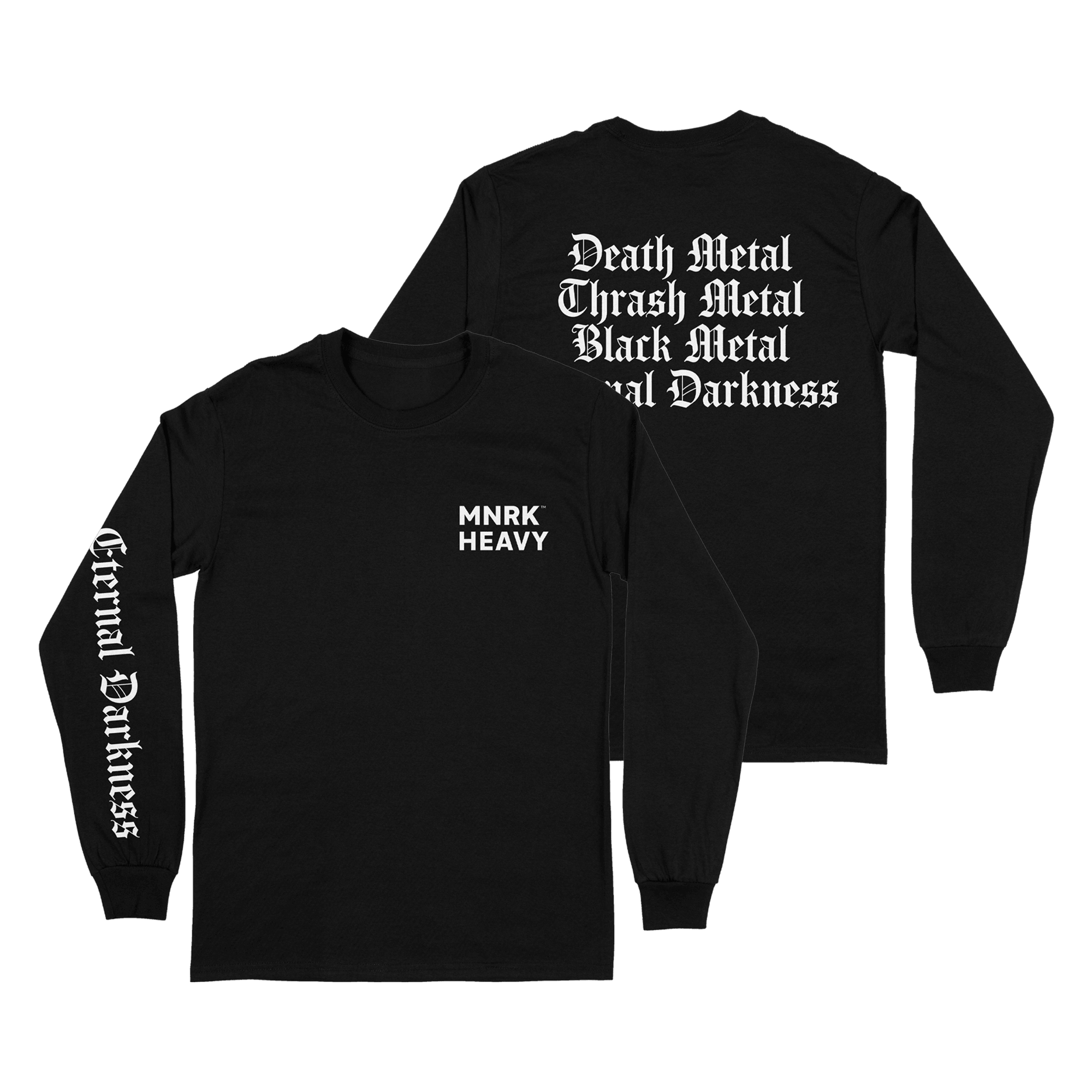 MNRK Heavy Metal Hard Rock Record Label Black Label Society The Callous Daoboys Rolo Tomassi Black Metal Long SleeveShirt