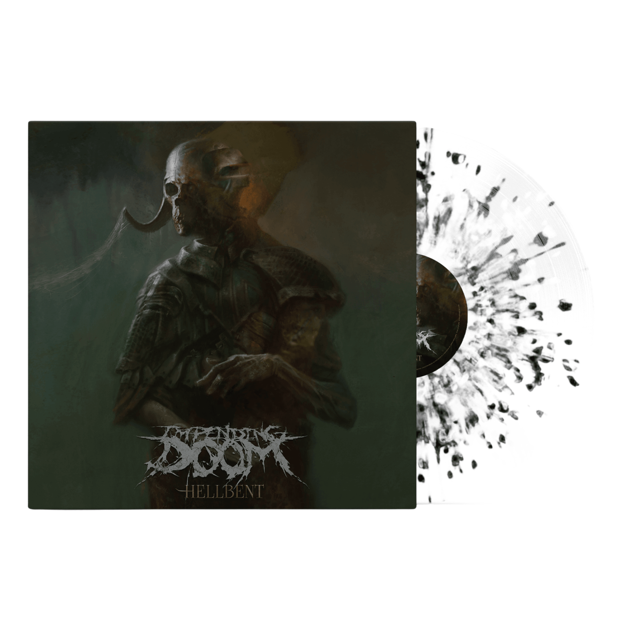 Impending Doom Hellbent Vinyl Clear Black White Splatter