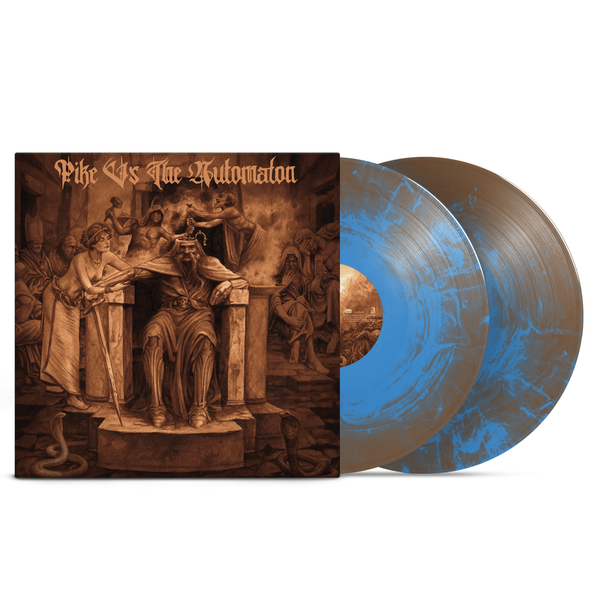 Pike vs The Automaton Matt Pike Solo Project Sky Blue Brown Swirl Vinyl LP