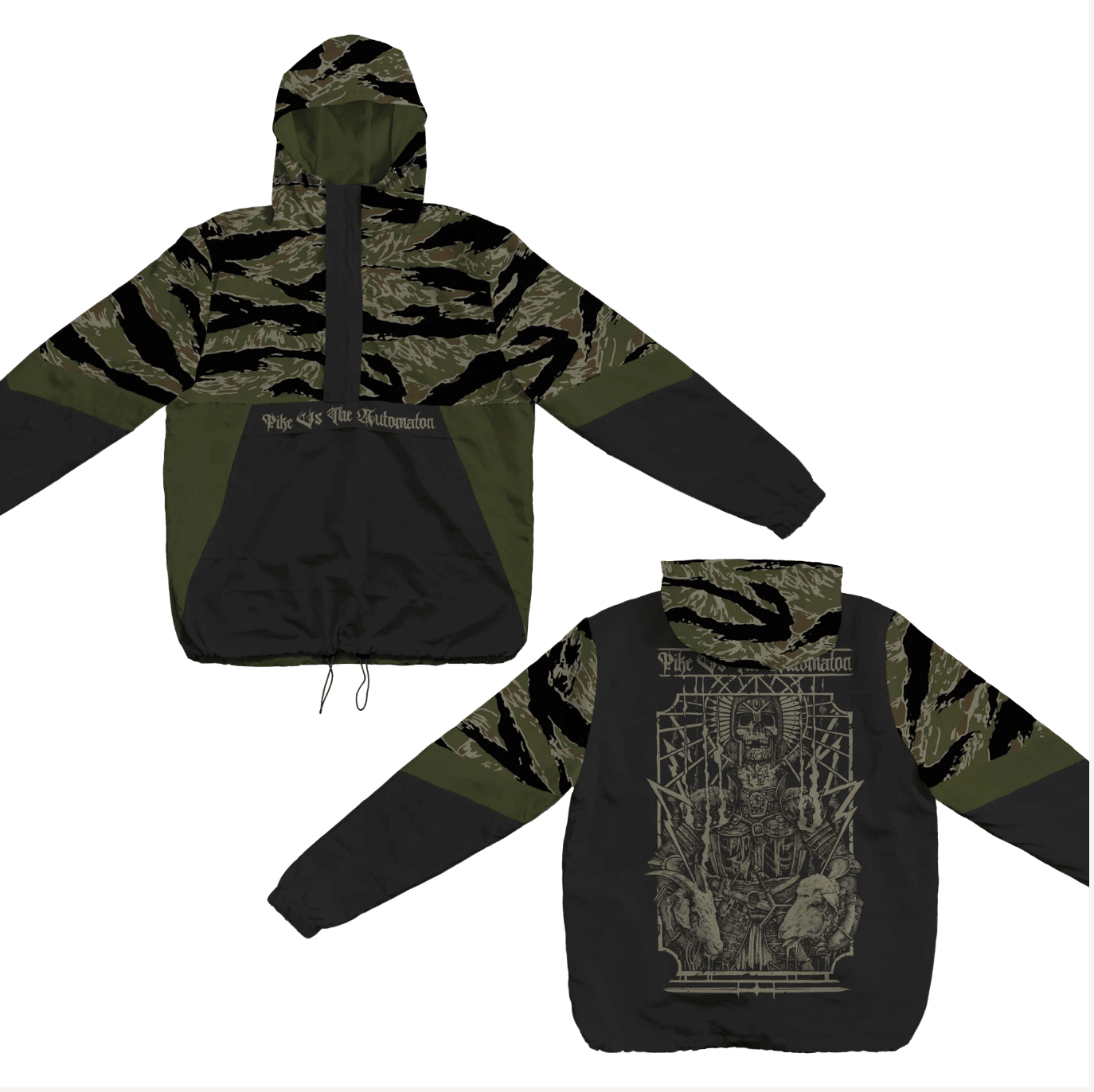 Pike vs The Automaton - Tiger Camo Windbreaker Jacket - MNRK Heavy