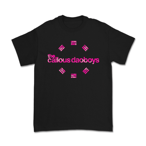 The Callous Daoboys - Pink Logo Black Tee