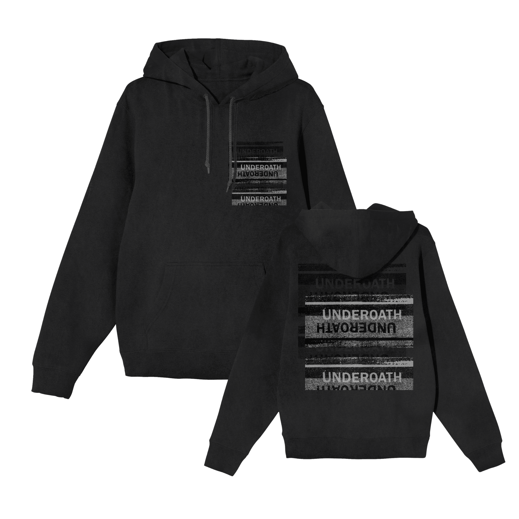 Underoath Merch Underoath Stacked Let Go Hoodie MNRK Heavy Merch