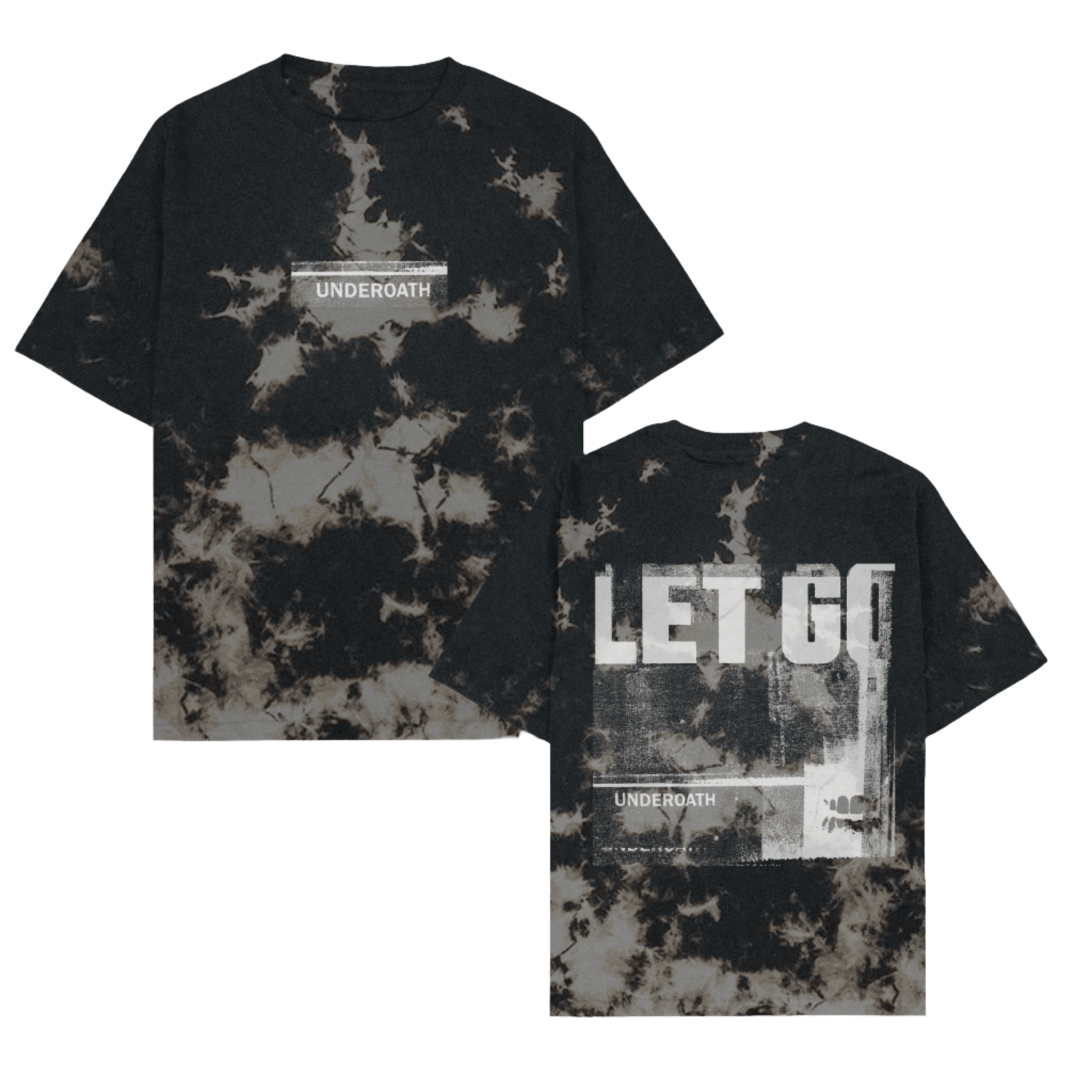 Underoath Let Go Underoath Merch Tie Dye Tee Shirt MNRK Heavy