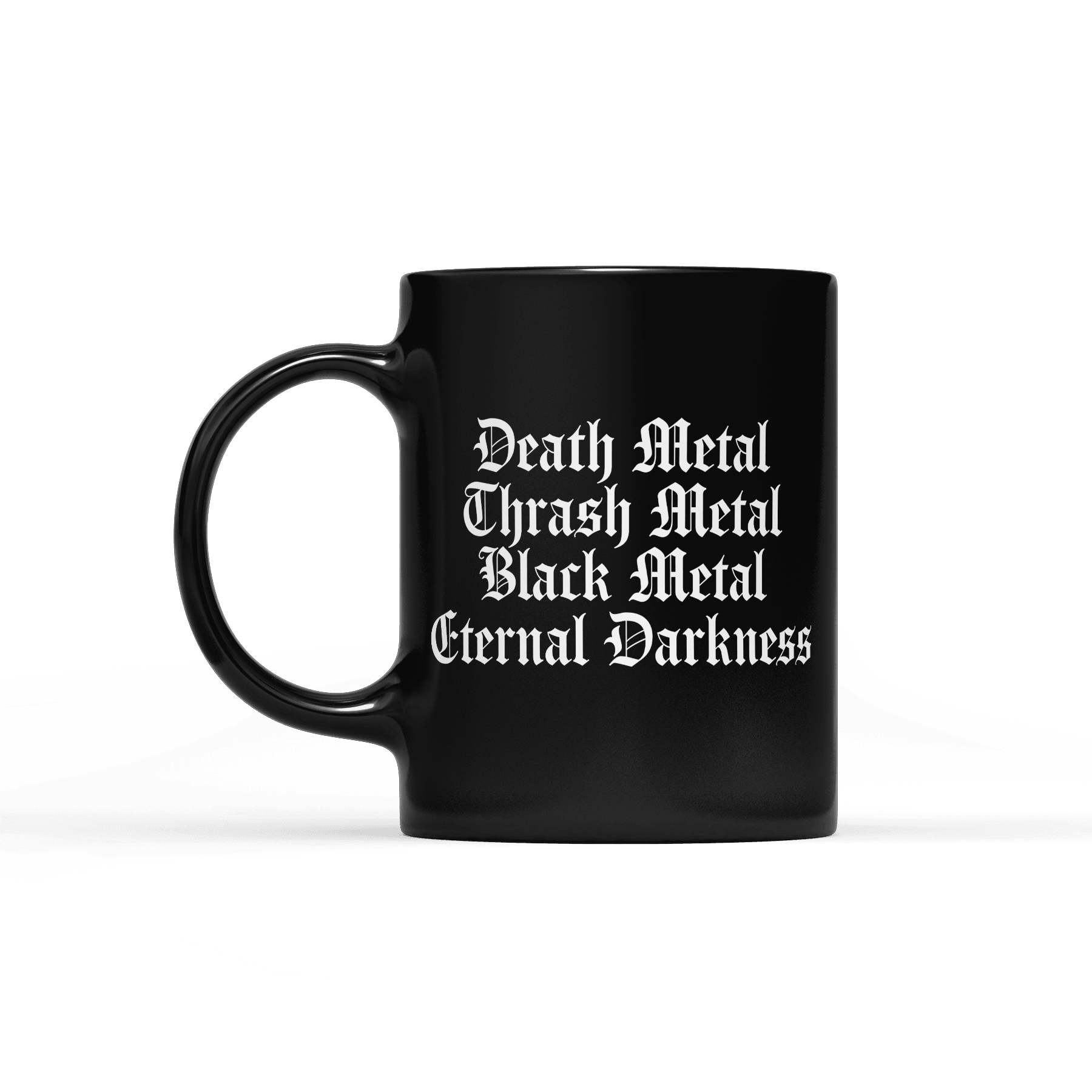 Heavy Metal Saying Metalhead Forever Black Mug 