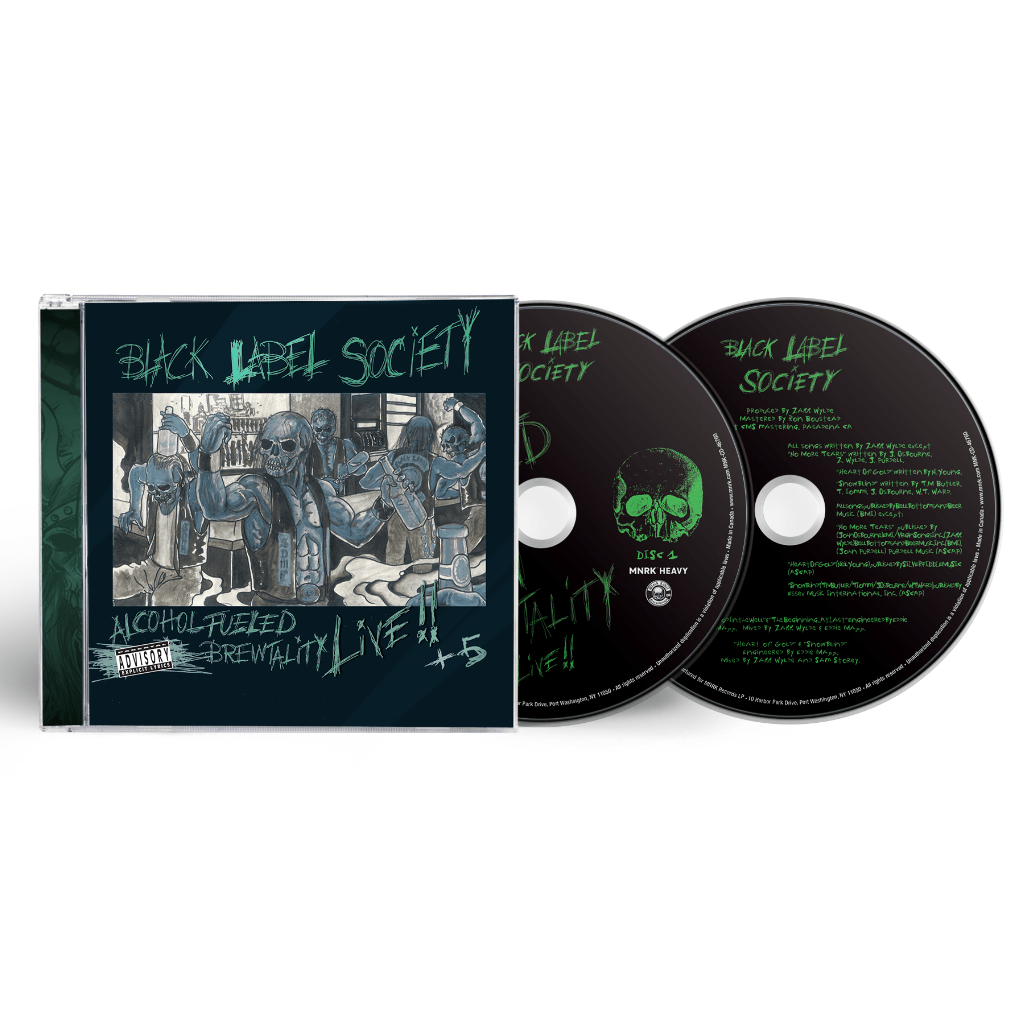 Black Label Society - Alcohol Fueled Brewtality Live CD - MNRK Heavy