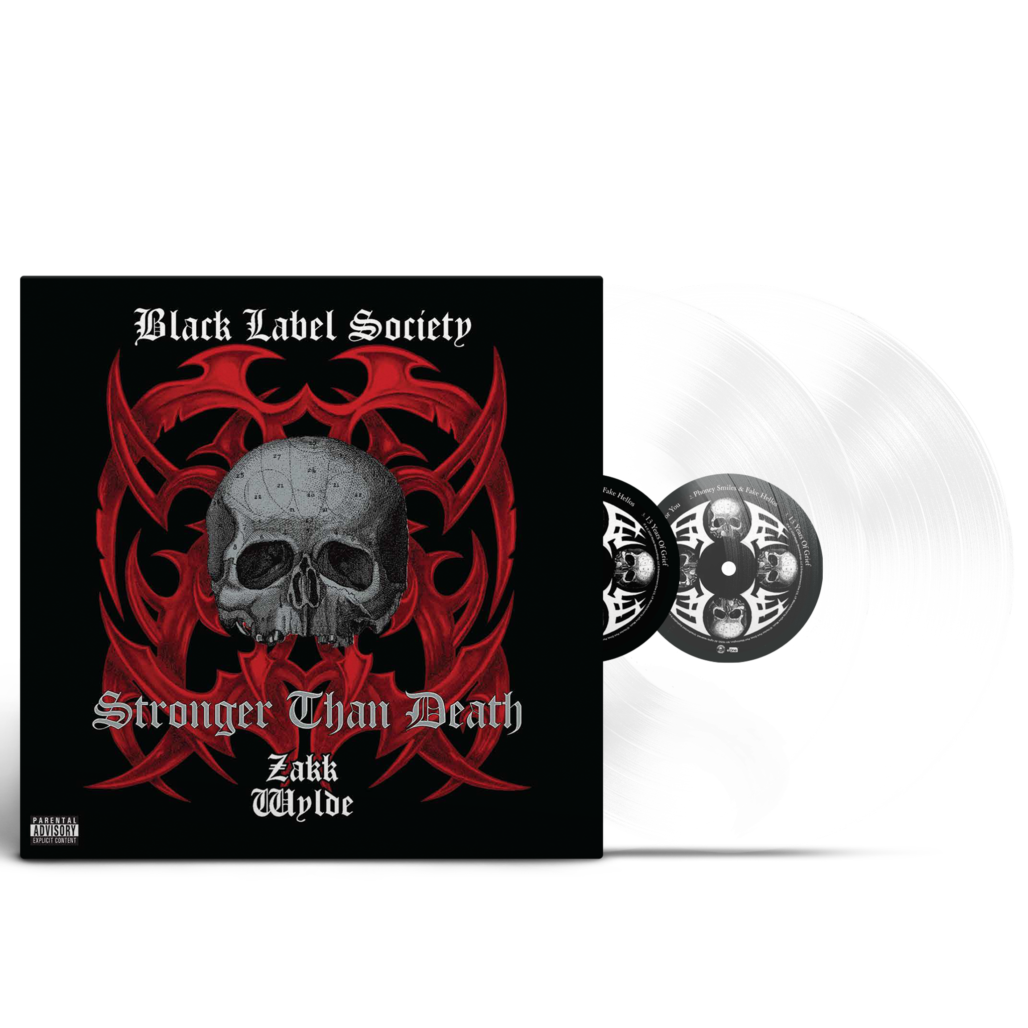 Black Label Society Stronger Than Death Clear Vinyl Official Black Label Society Zakk Wylde Merch MNRK Heavy