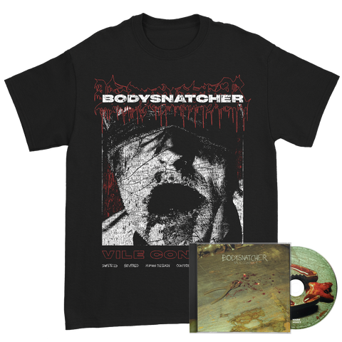 Bodysnatcher - Vile Conduct Tracklist Tee + CD Bundle