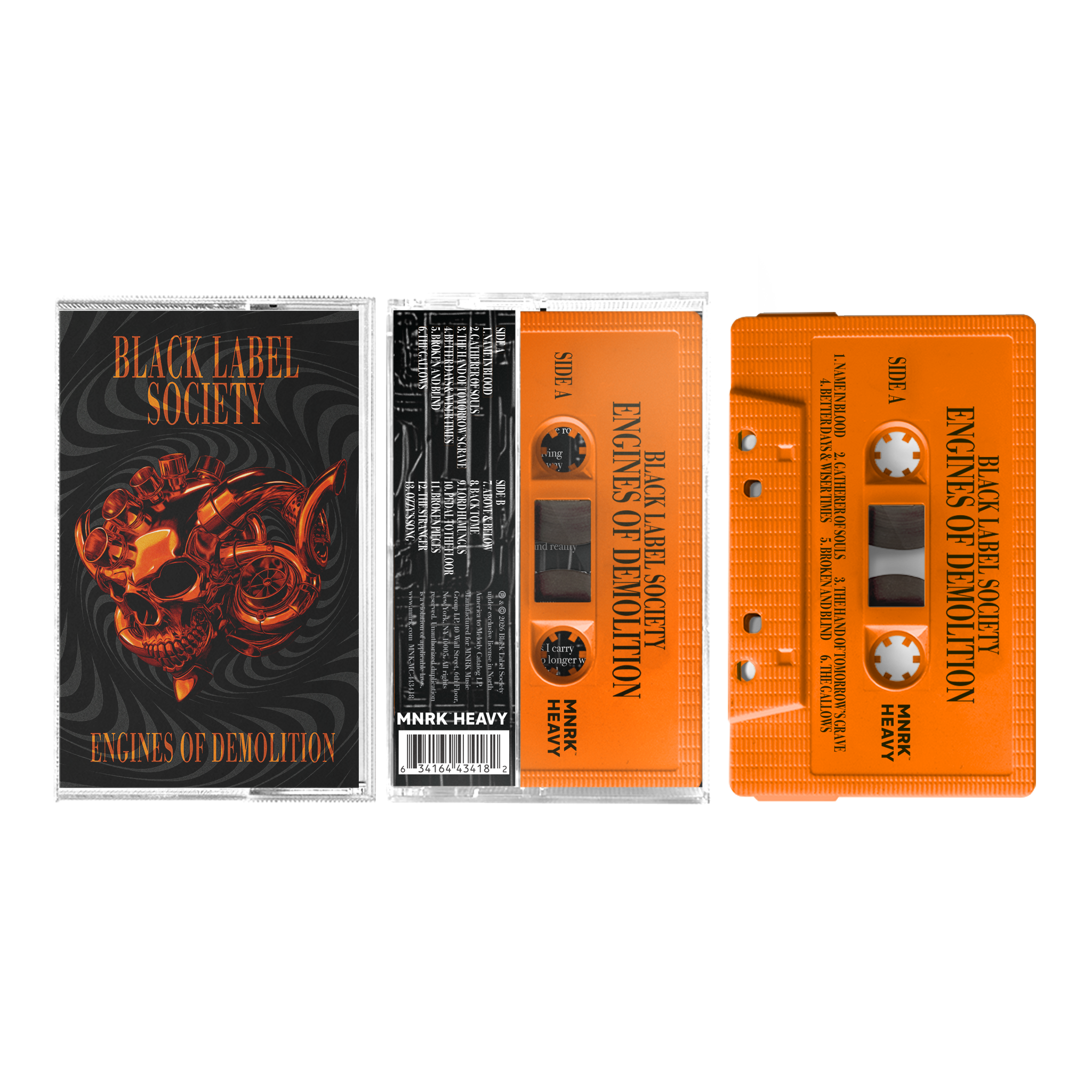 Black Label Society – Engines of Demolition Orange Cassette