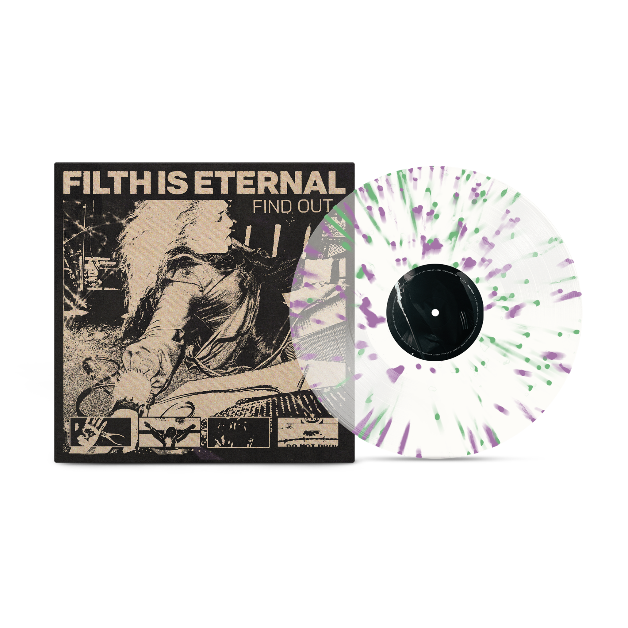 Filth Is Eternal - Find Out Spring Green & Violet Splatter Vinyl