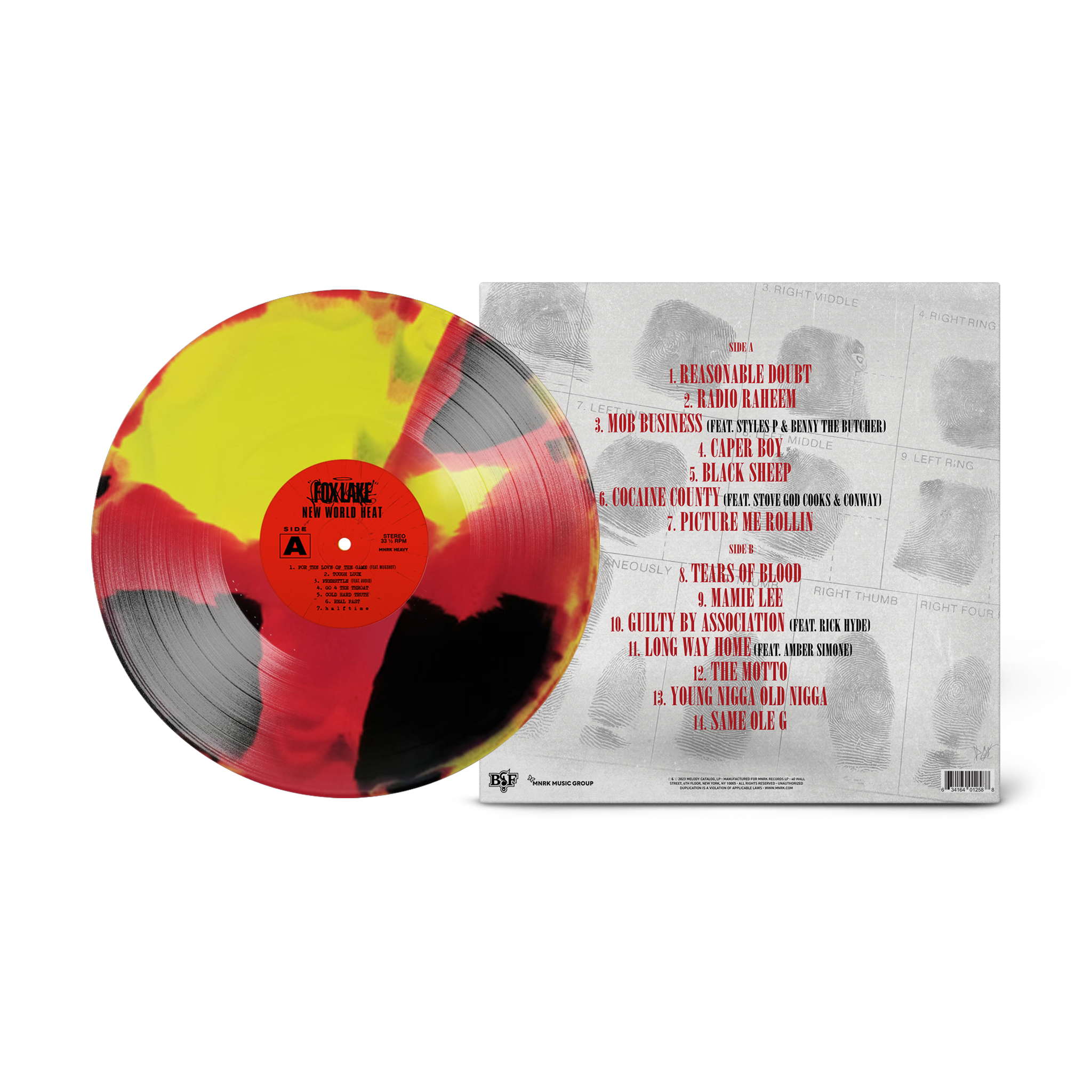 Fox Lake - New World Heat Canary Yellow Magenta and Black Vinyl