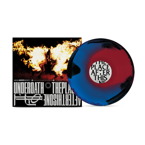 Underoath - The Place After This One Black + Blue Red Swirl Vinyl