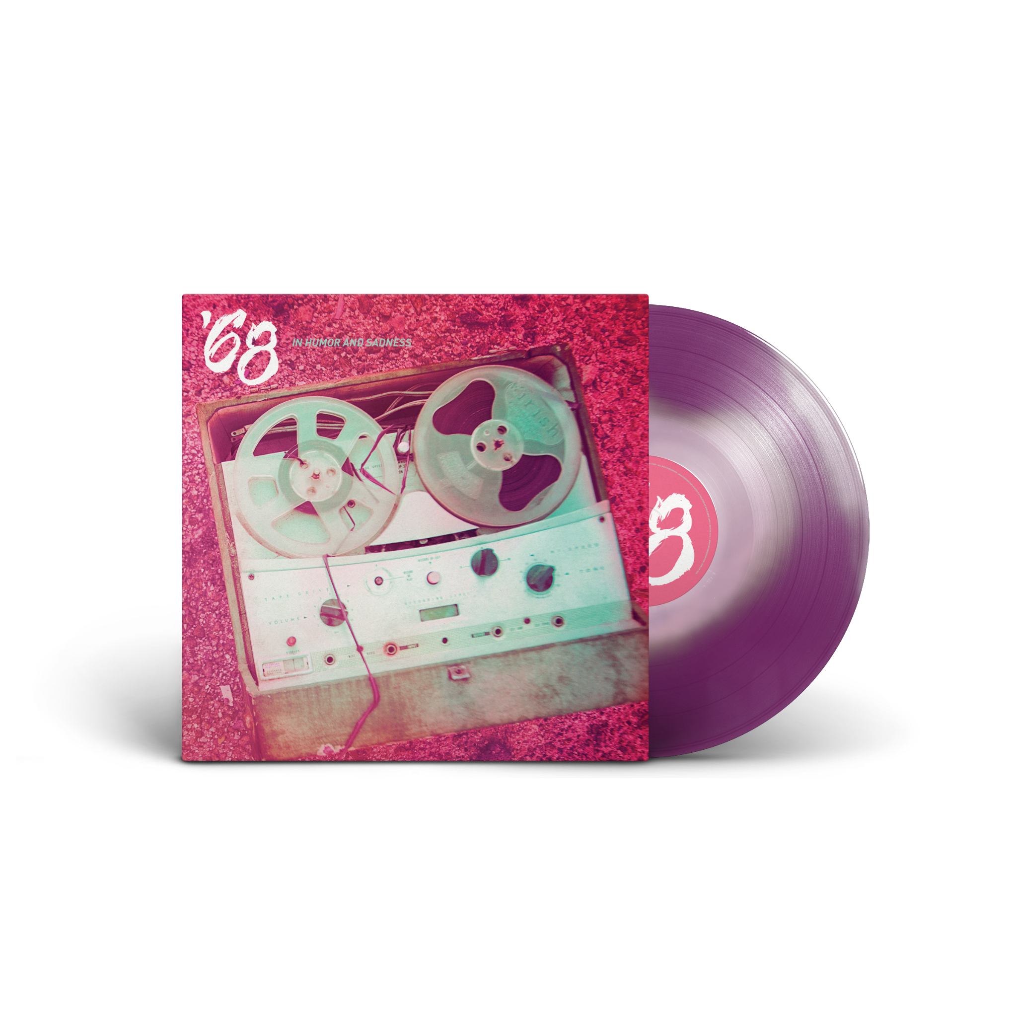 68 - "In Humor And Sadness" Opaque Orchid Purple & Opaque White LP (Blemished)