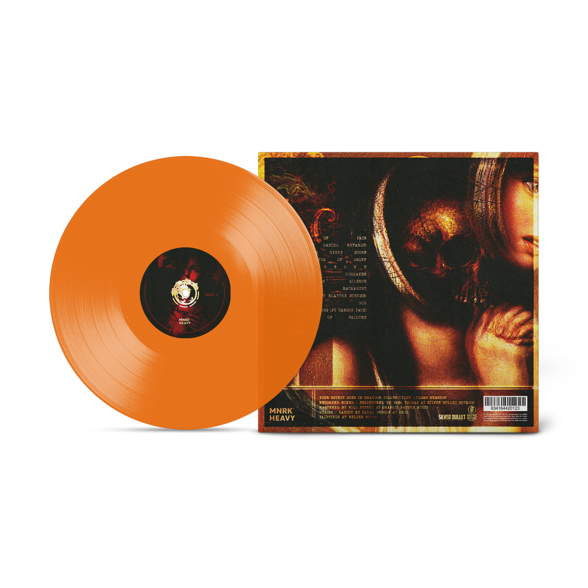 Your Spirit Dies - My Gnawing Pains Will Never Rest Translucent Orange Vinyl