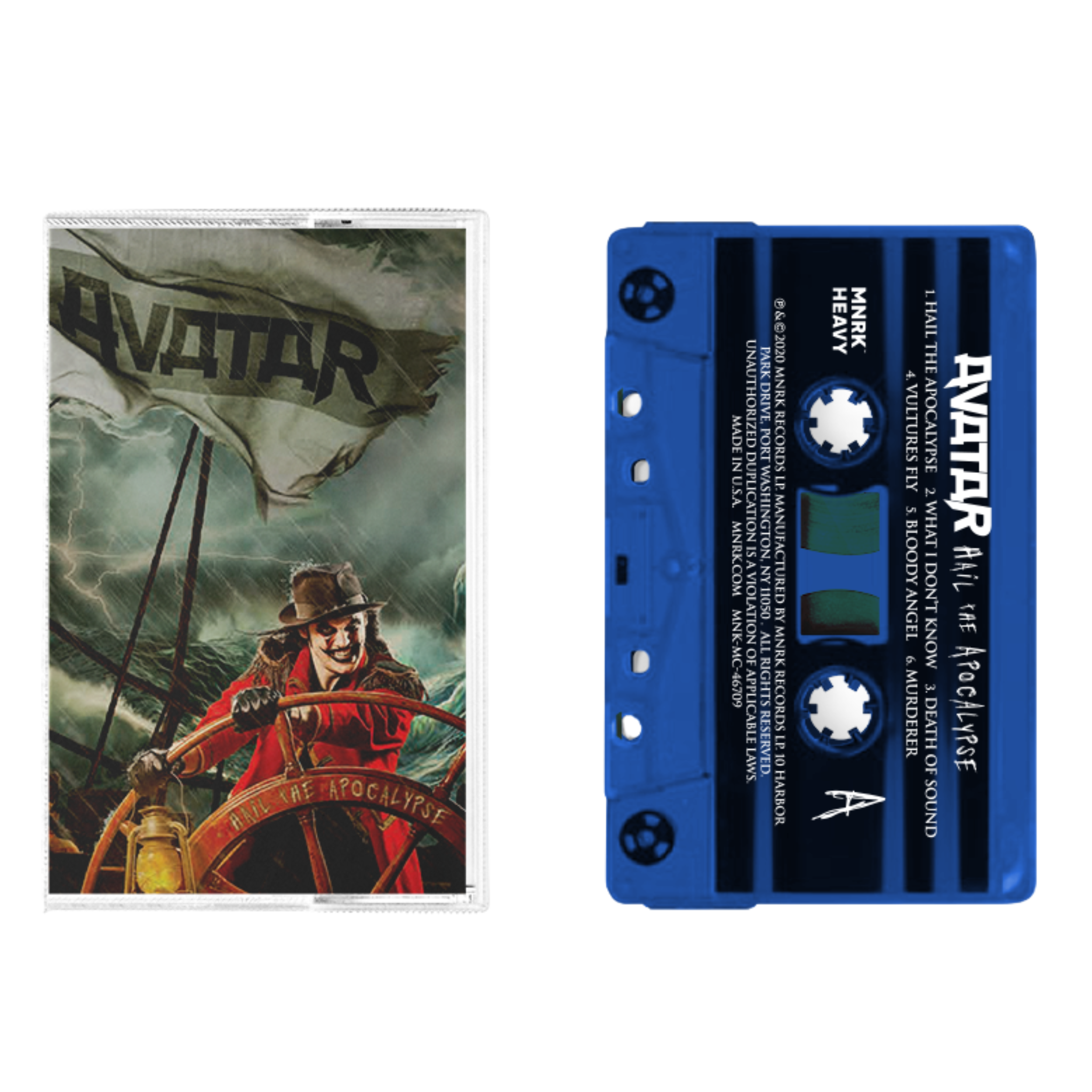 Avatar band Hail The Apocalypse Blue Cassette Tape