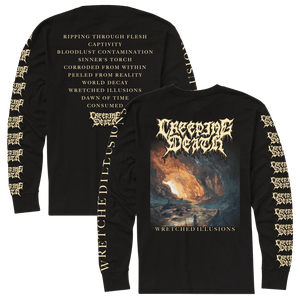 Creeping Death - Wretched Illusions Album Art Long Sleeve - MNRK Heavy