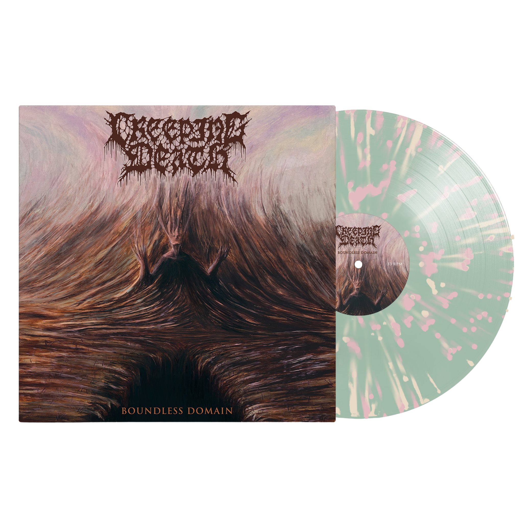 Creeping Death Boundless Domain Vinyl LP Creeping Death Band Merch Death Metal Dallas TX Death Extreme Metal MNRK Heavy