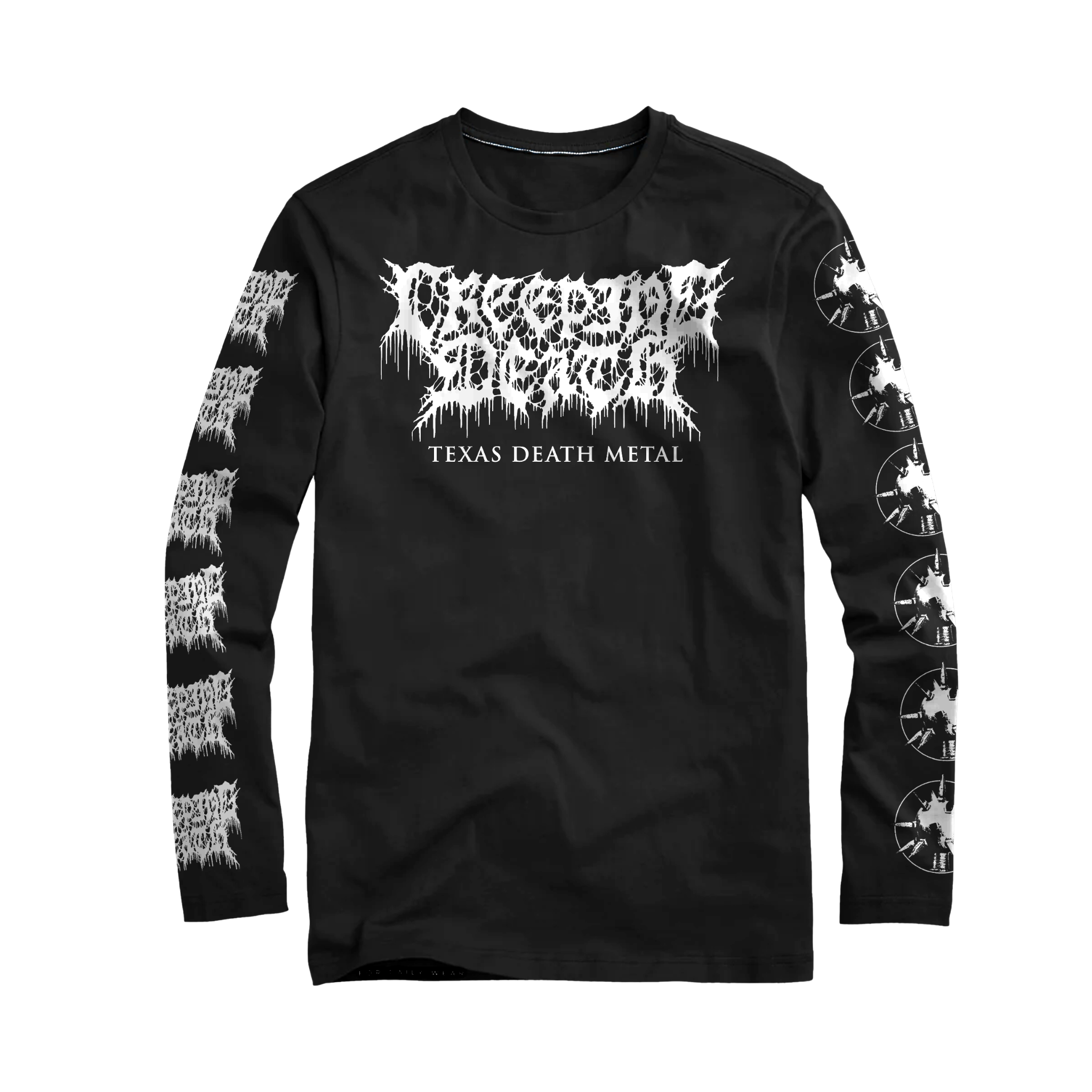 Creeping Death - Texas Death Metal Long sleeve Black Long Sleeve Merch