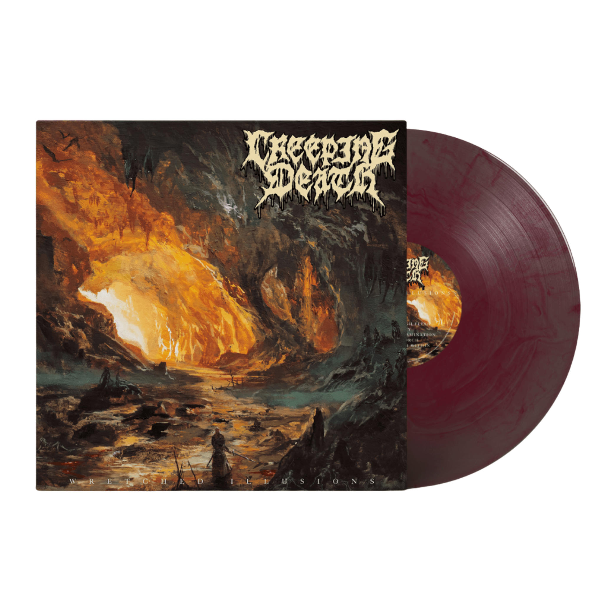 Creeping Death Death Metal Band Merch Creeping Death Wretched Illusions Vinyl Death Metal Merch MNRK Heavy