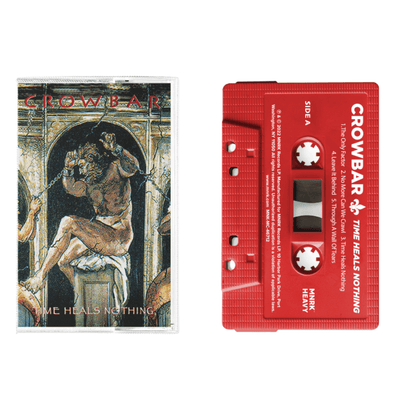 Crowbar NOLA Band Time Heals Nothing Red Cassette Tape Crowbar Official Merchandise