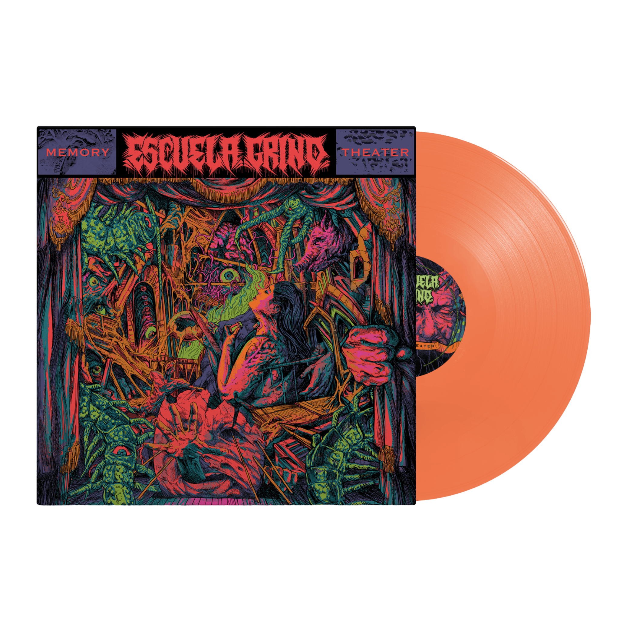 Escuela Grind Memory Theater Orange Vinyl LP Grindcore MNRK Heavy 