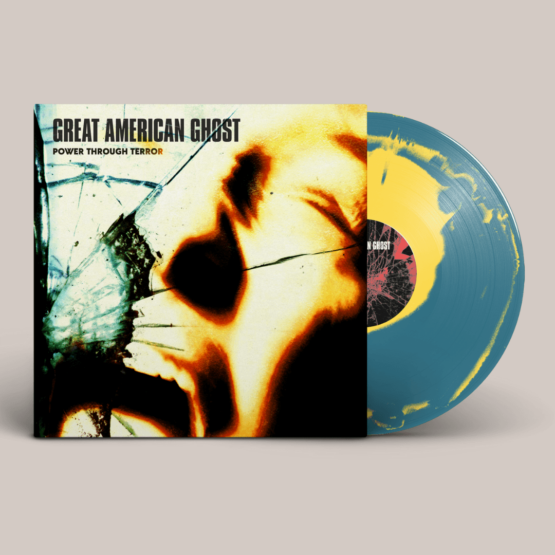 Great American Ghost - "Power Through Terror" Sea Blue & Canary Yellow Vinyl LP - MNRK Heavy