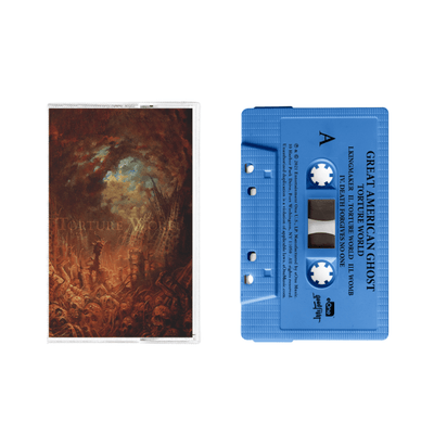Great American Ghost Torture World Blue Cassette Tape