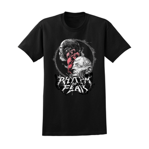 Rhythm Of Fear Band Merch Head Split Tee Official Rhythm Of Fear Merchandise