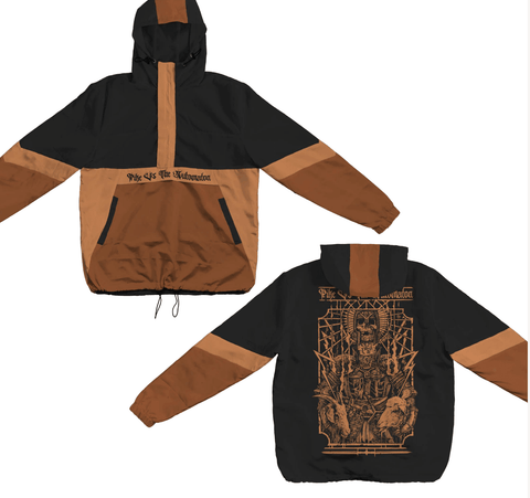 Pike vs The Automaton - Black/Brown Windbreaker Jacket