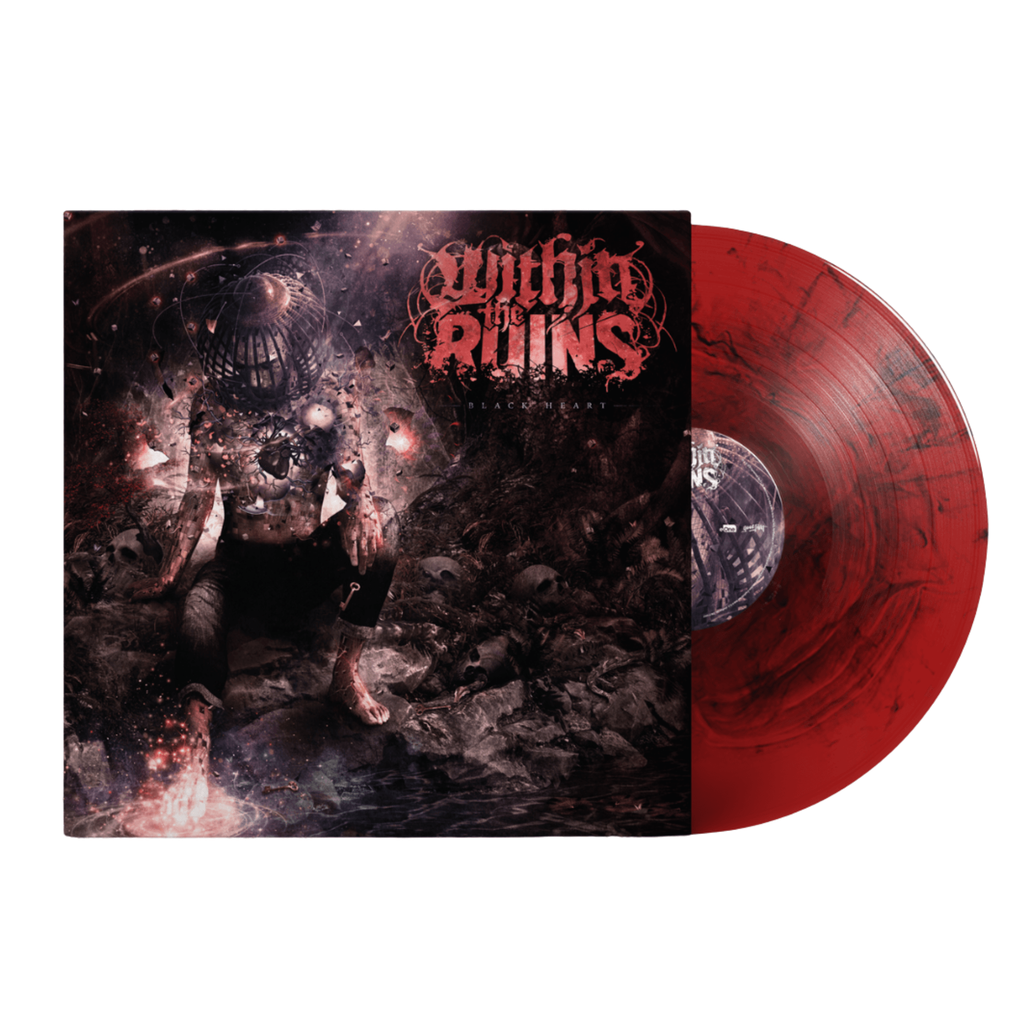 Within The Ruins Black Heart Merch Black Heart Vinyl Deathcore MNRK Heavy